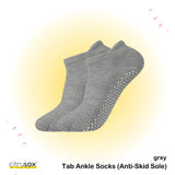Anti-Skid Cushioned Tab Ankle Socks