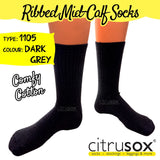 Ribbed Mid-Calf Socks