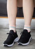 Stripes Thick Cushioned Sports Running Crew Socks