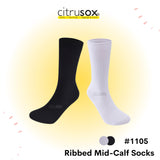 Ribbed Mid-Calf Socks