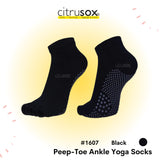 Yoga Anti-Skid Peep-Toe Ankle Barre Socks