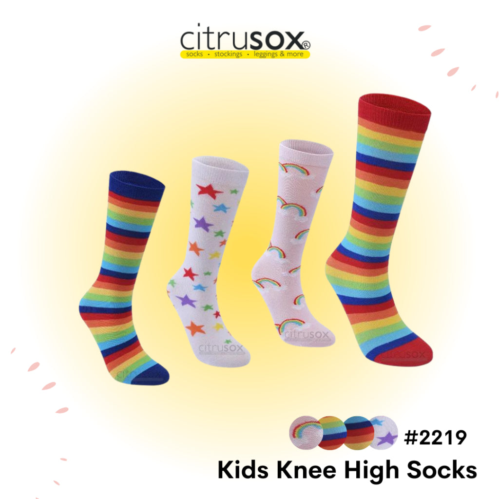 Kids Knee High Cotton Socks