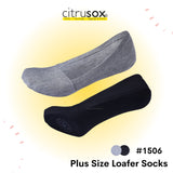 Plus-size No-Show Loafer Socks with Moccasins