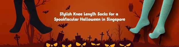 Stylish Knee Length Socks for a Spooktacular Halloween in Singapore