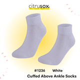 Cotton Cuffed Above Ankle Socks