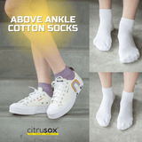 Cotton Cuffed Above Ankle Socks