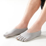 Mesh Thin Non-slip Heel No-Show Loafer Men Toe Socks