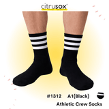 Striped Crew Sports Socks