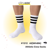 Striped Crew Sports Socks