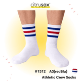 Striped Crew Sports Socks