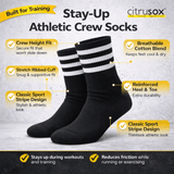 Striped Crew Sports Socks
