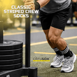 Striped Crew Sports Socks