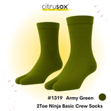 2-Toe Ninja Basic Crew Socks