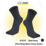 2-Toe Ninja Basic Crew Socks