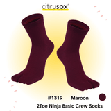 2-Toe Ninja Basic Crew Socks
