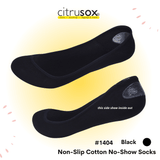 Cotton Non-Slip Heel No-Show Socks