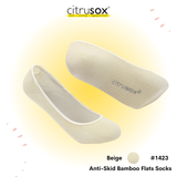 Anti-Skid Grip Bamboo No-Show Socks