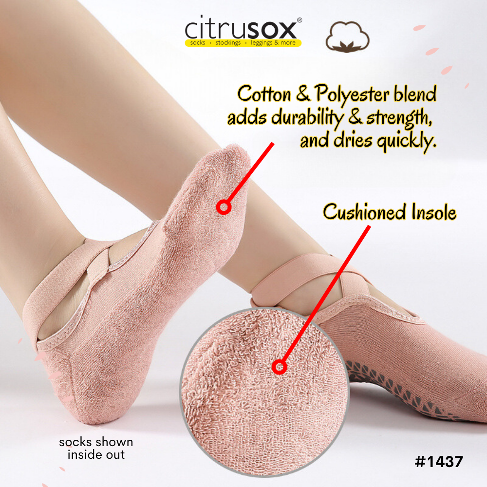 Yoga Anti-Skid High Banded Barre Grip Socks – Citrusox