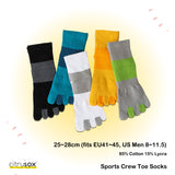 Wrap Around Sports Crew Toe Socks