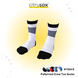 Rolling Stripes Patterned Crew Toe Socks