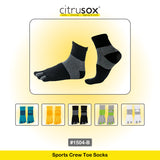 Wrap Around Sports Crew Toe Socks