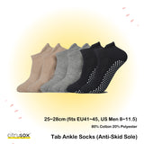 Anti-Skid Cushioned Tab Men Ankle Socks