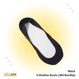 360° NonSlip V-Shallow No-Show Socks