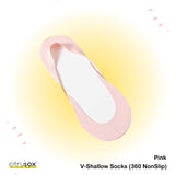 360° NonSlip V-Shallow No-Show Socks
