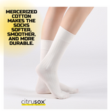 Mercerized Cotton Mid-Calf Socks