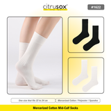 Mercerized Cotton Mid-Calf Socks