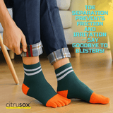 Zesty Thick Cushioned Crew Toe Socks