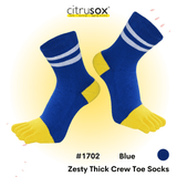 Zesty Thick Cushioned Crew Toe Socks