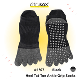 Men Anti-Slip Toe Grip Socks for Pilates, Yoga & Studio Workouts