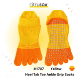 Men Anti-Slip Toe Grip Socks for Pilates, Yoga & Studio Workouts