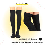 Woven Above Knee Socks