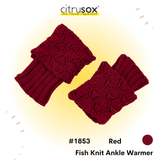 Fish Knit Ankle Warmer Boot Cuffs