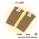 Lace Knit Ankle Warmer Boot Cuffs