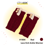 Lace Knit Ankle Warmer Boot Cuffs