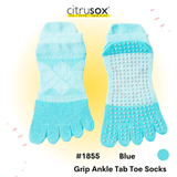 Color block 5-Toe Yoga Pilates Grip Socks