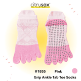 Color block 5-Toe Yoga Pilates Grip Socks