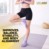 Color block 5-Toe Yoga Pilates Grip Socks