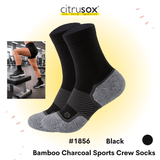 Bamboo Charcoal Ergonomic Sports Crew Socks