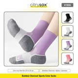 Bamboo Charcoal Ergonomic Sports Crew Socks