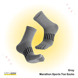 Parallel Lines Marathon Sports Toe Socks