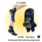 Cushioned Tab Anatomical Left-Right Fit Ankle Running Socks