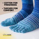 Thick Sports Knee Five Toe Socks