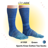 Thick Sports Knee Five Toe Socks