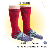 Thick Sports Knee Five Toe Socks