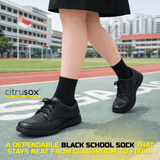 Full Black Cotton School Socks