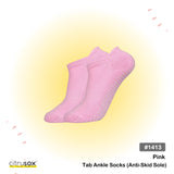 Anti-Skid Cushioned Tab Ankle Socks